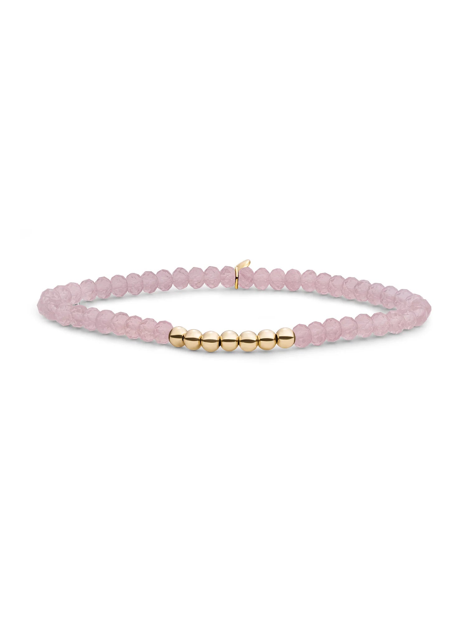 Sparkling Jewels Armband Opaliet SB-G-4MM-RLI-G66 Goudkleurig