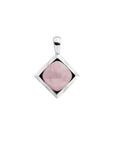 Sparkling Jewels Hanger Pink Opalite Cushion Cut Amulet Silver SP32-G66
