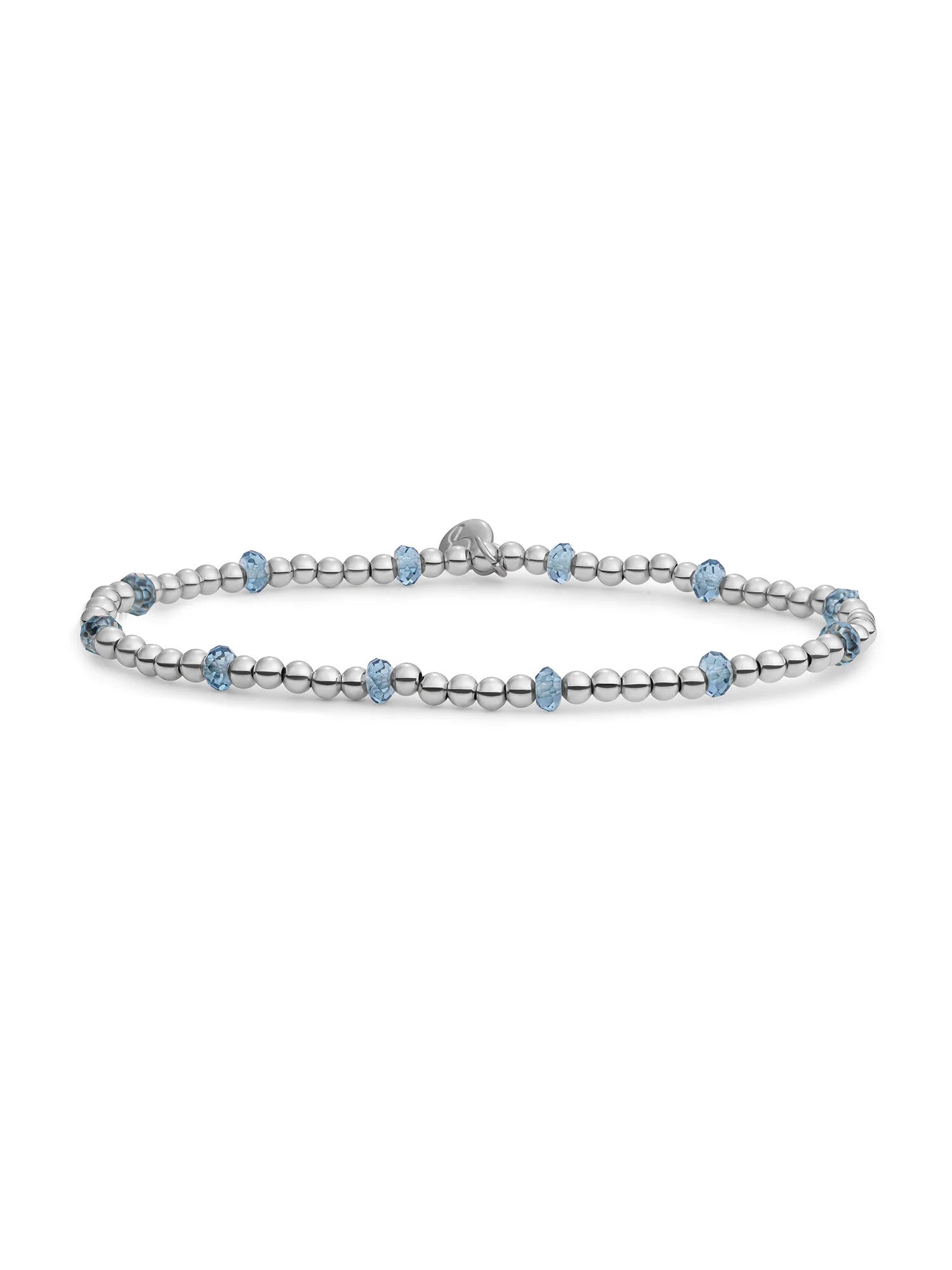 Sparkling Jewels Armband Kwarts SB-GEM67-MIX-FCTRDL Zilverkleurig