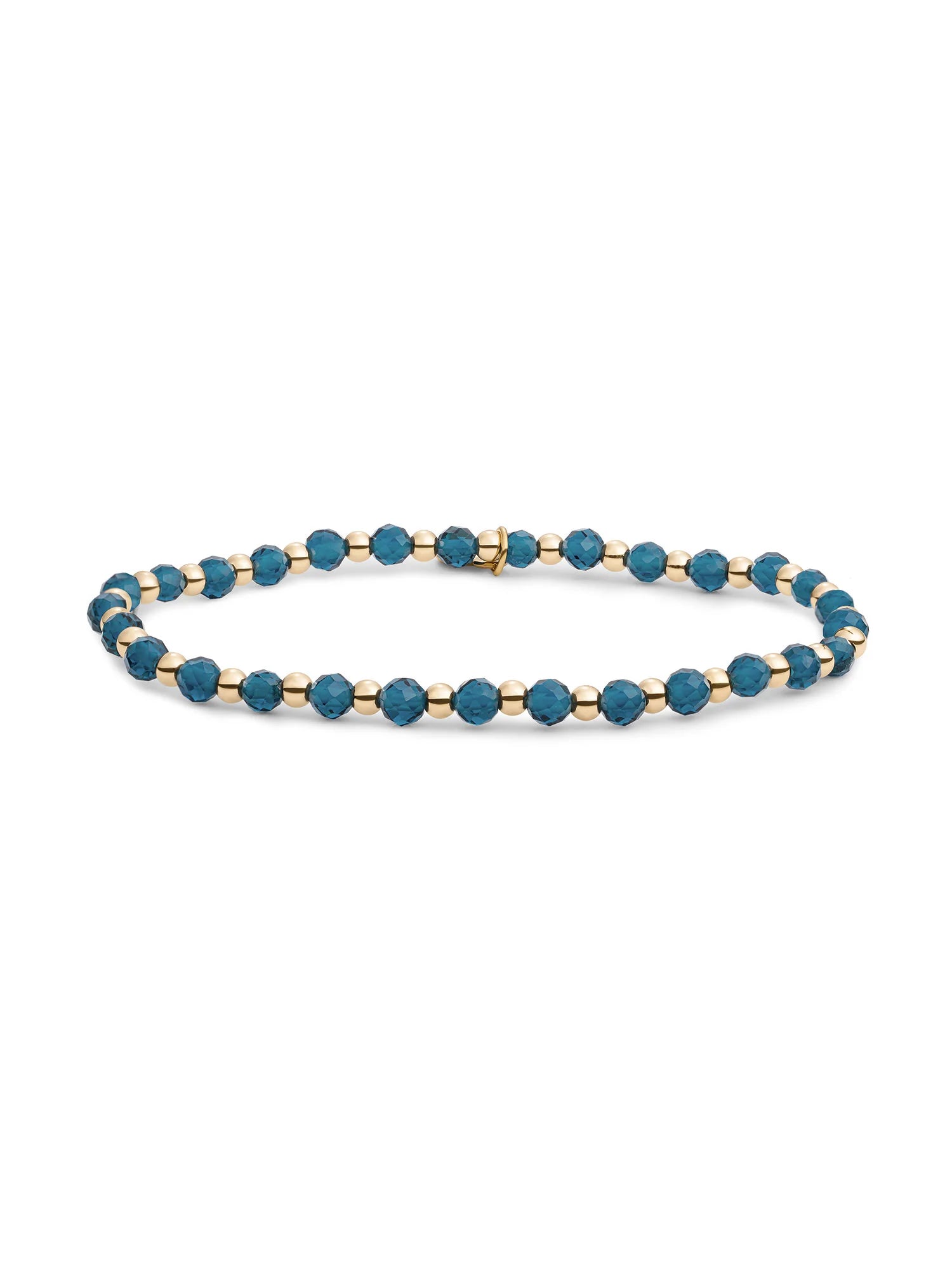 Sparkling Jewels Armband Kwarts SBG-GEM67-3MM-MIX Goudkleurig