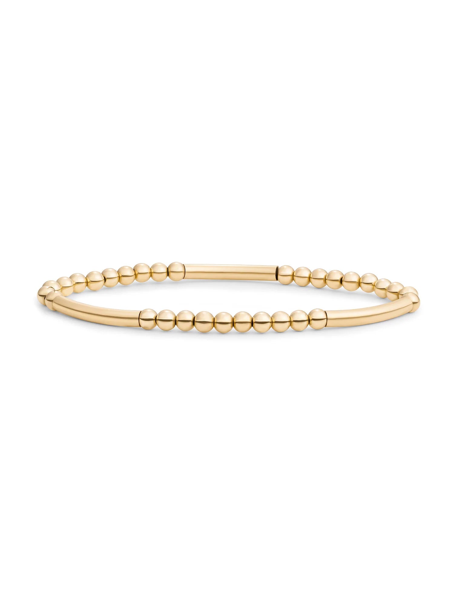 Sparkling Jewels Armband Tube Mix - Gold - 4mm SB-G-4MM-TUBE Goudkleurig