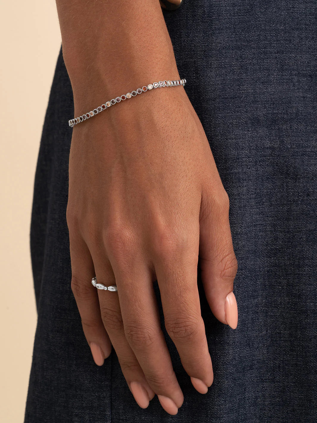 Sparkling Jewels Armband Zirkonia LK-TBS-02-S-MULTI02 Zilverkleurig