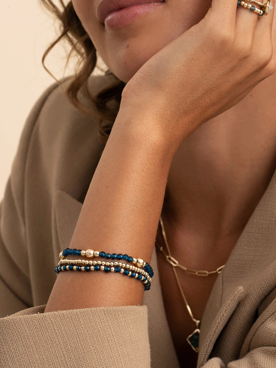 Sparkling Jewels Armband Kwarts BLK01G-G67 Goudkleurig
