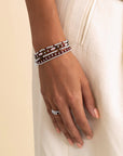 Sparkling Jewels Armband Multi Gem Interstellar Silver SB-MULTI02-3MM-MIX