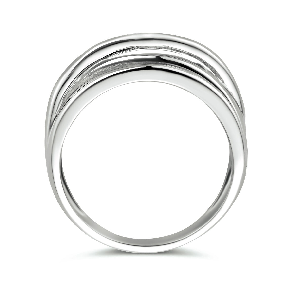 Ring zilver gerhodineerd