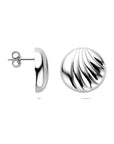 Zilveren gerhodineerde oorknoppen 18 mm - 1342011