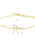 Zilver Verguld (Geel) Armband Kruis 17 + 3 Cm 3 Micron 2103324 - PansiteNederland.nl
