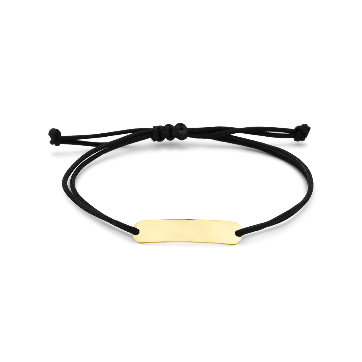 Graveerarmband plaat polyester zwart max. 9K rubber/nylon/leer 20 cm