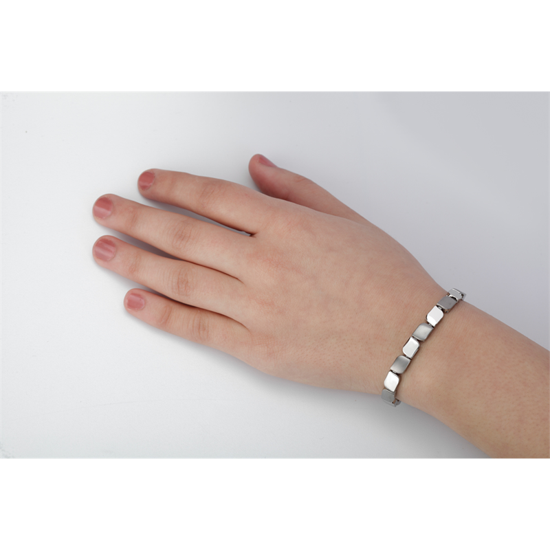 Boccia Titanium Armband 03007-01 Zilverkleurig 200 mm
