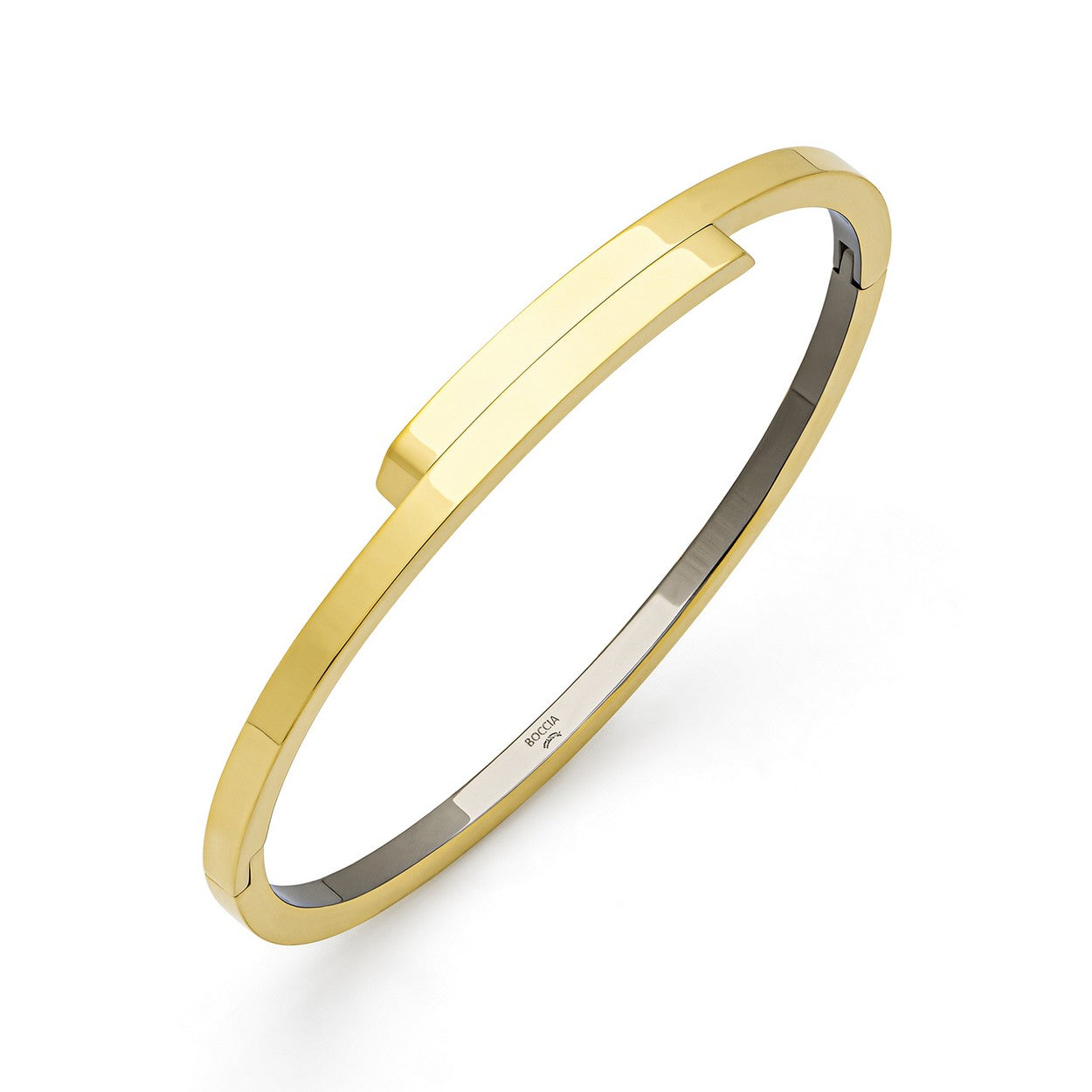 Boccia Titanium Armband 03041-04 Goudkleurig 60 mm