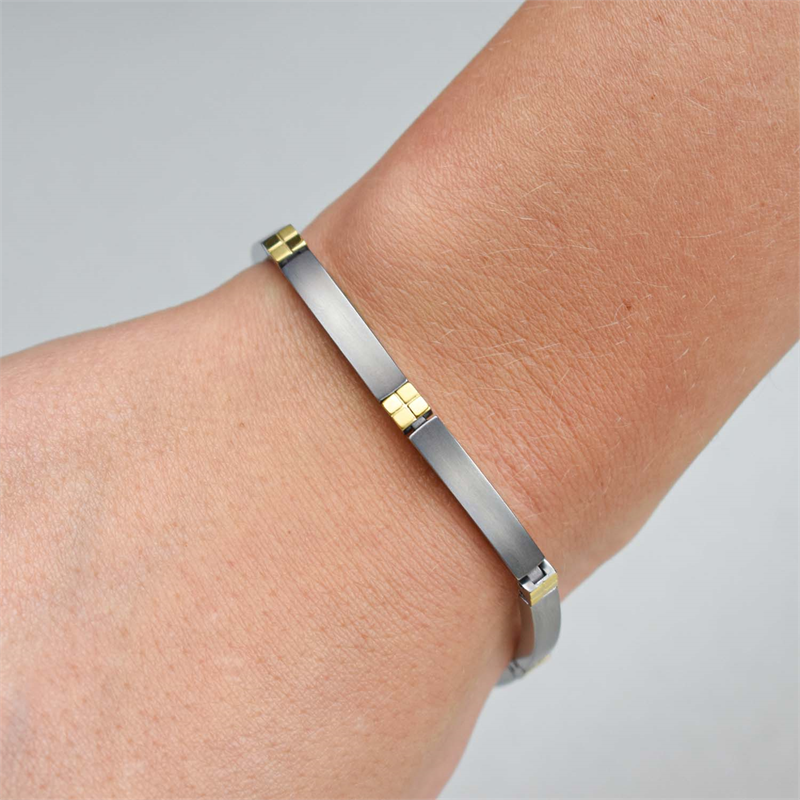 Boccia Titanium Armband 0329-04 Zilverkleurig 200 mm