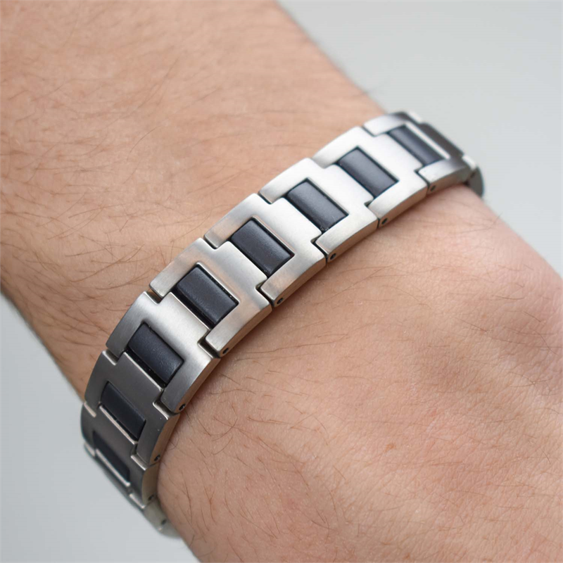 Boccia Titanium Armband 0334-01 Zilverkleurig 210 mm