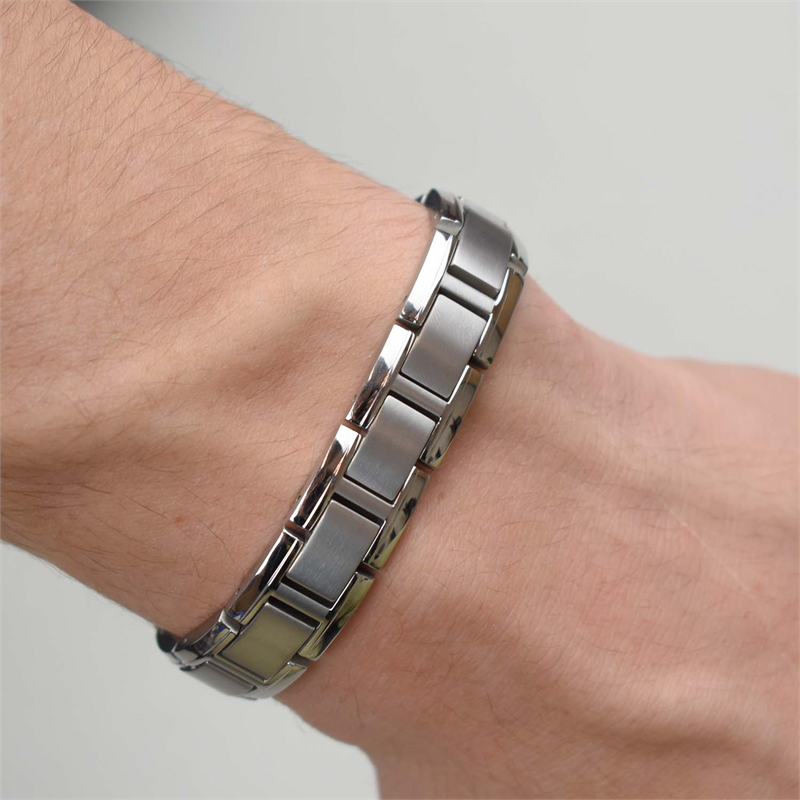 Boccia Titanium Armband 0337-01 Zilverkleurig 210 mm
