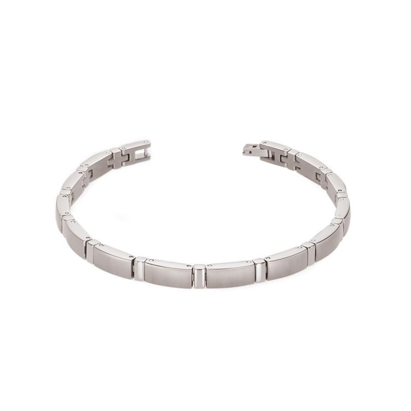 Boccia Titanium Armband 0371-01 Zilverkleurig 210 mm