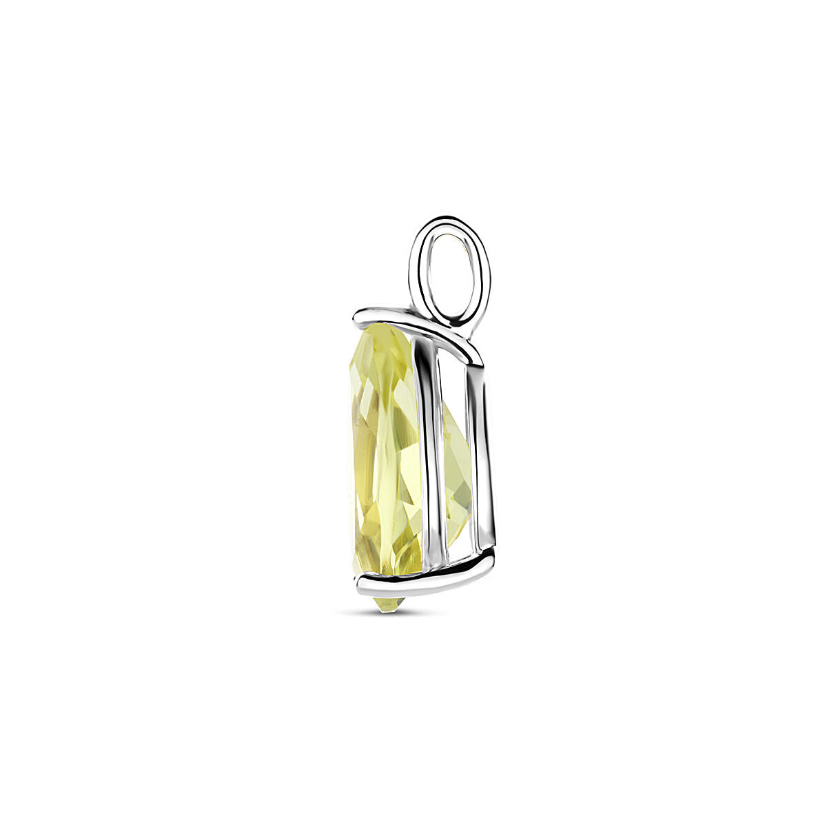 Fantasy Collection Hanger citroenkwarts 16,5 mm zilver