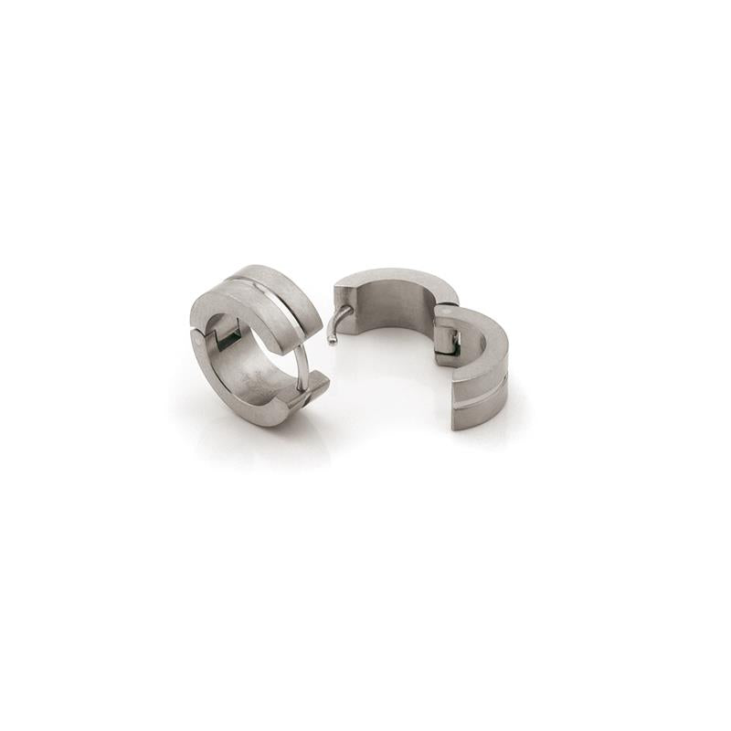 Boccia Titanium Oorbellen 0503-02 Zilverkleurig 15 mm