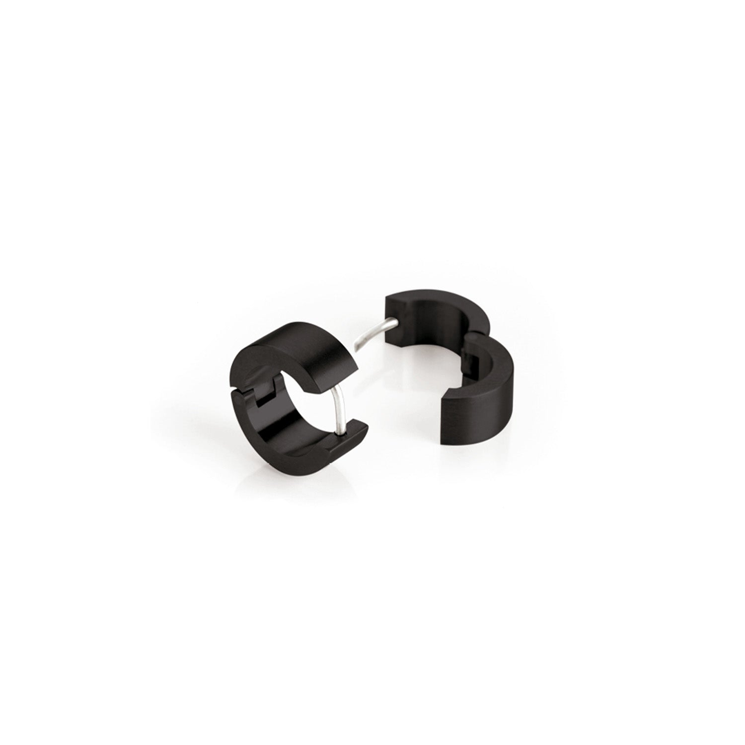 Boccia Titanium Oorbellen 0503-12 Zwart 15 mm