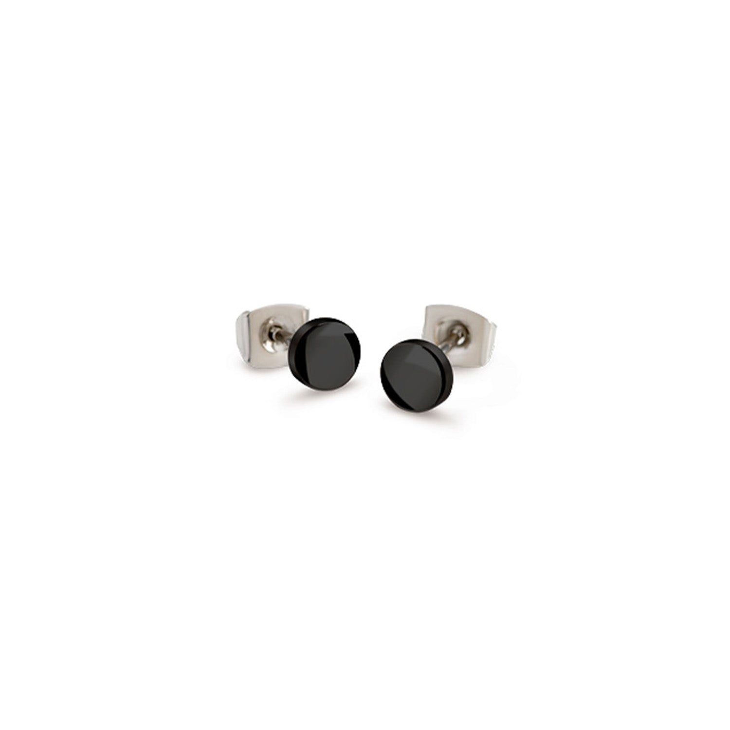 Boccia Titanium Oorknoppen 05064-05 Zwart 5 mm