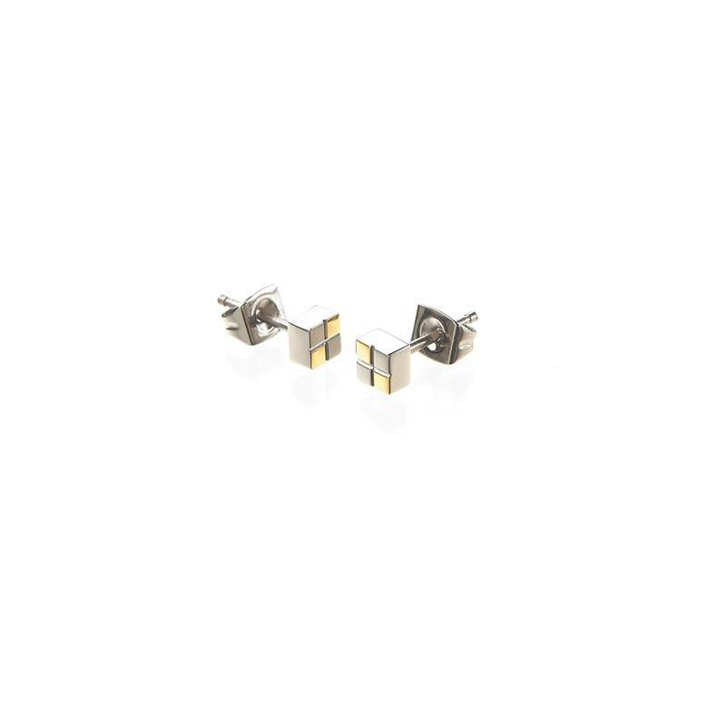 Boccia Titanium Oorknoppen 0518-03 Goudkleurig 4.5 mm