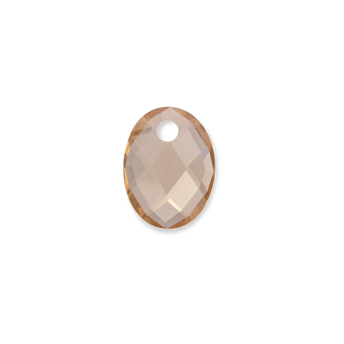 Sparkling Jewels Edelsteen Hanger Medium Oval - Light Gold Citrienkwarts PENGEM65-MO
