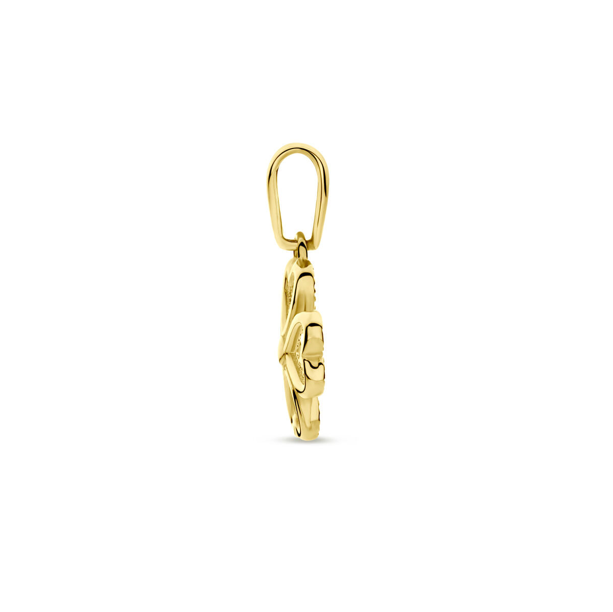Fantasy Collection Hanger klavertje 9,5 mm 14K geelgoud