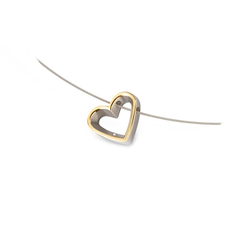 Boccia Titanium Diamant Hanger 07014-02 Goudkleurig 19.5 mm