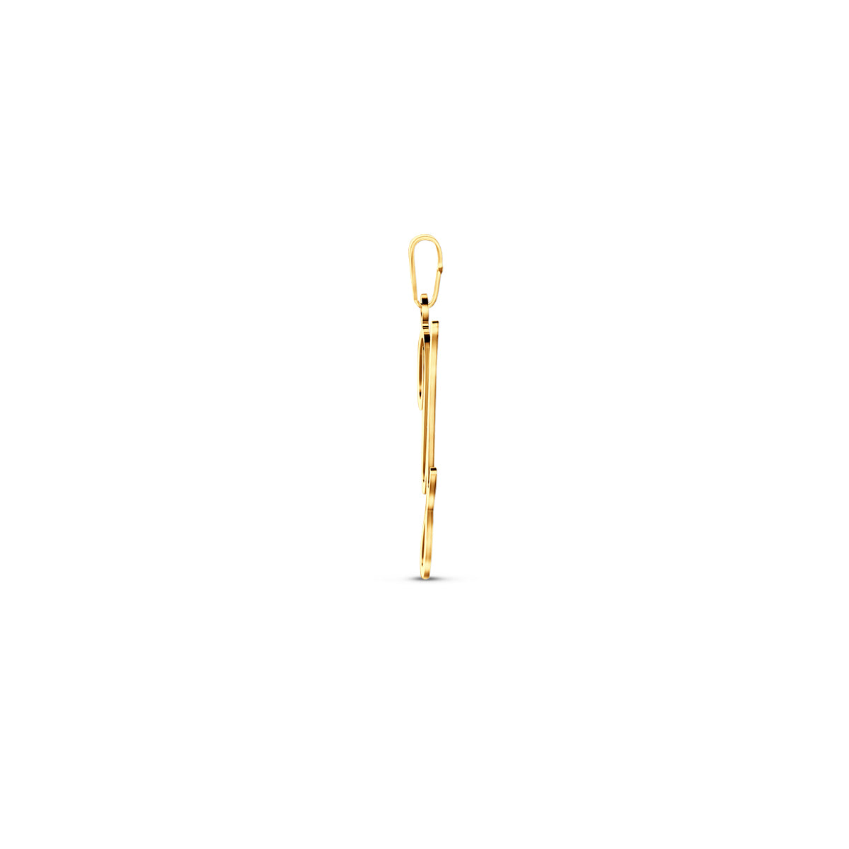 Hanger sierletter Y 22 mm 14K geelgoud #Letter_Y