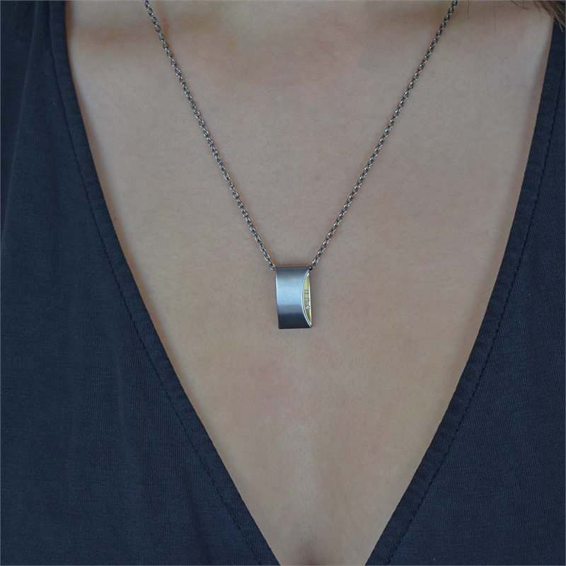 Boccia Titanium Diamant Hanger 0793-04 Zilverkleurig 20 mm