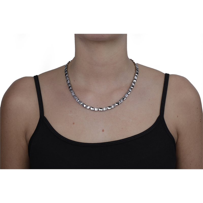 Boccia Titanium Ketting 08003-01 Zilverkleurig 450 mm