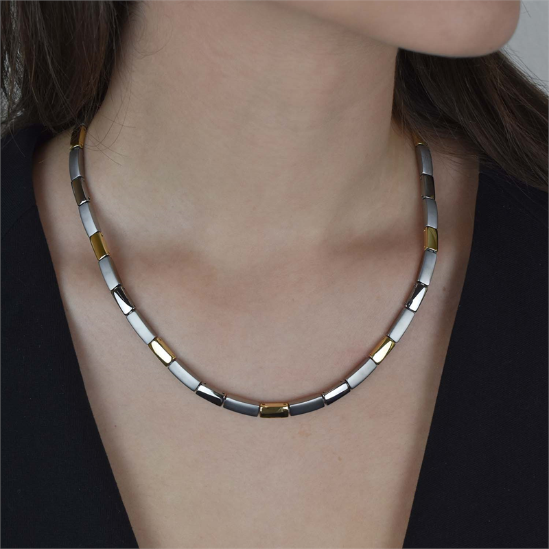 Boccia Titanium Ketting 08043-02 Zilverkleurig 480 mm
