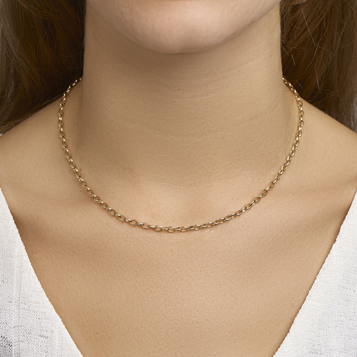 Fantasy Collection Collier anker 3,1 mm 43 cm 14K geelgoud