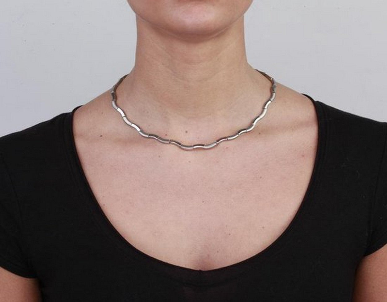 Boccia Titanium Ketting 0844-01 Zilverkleurig 450 mm