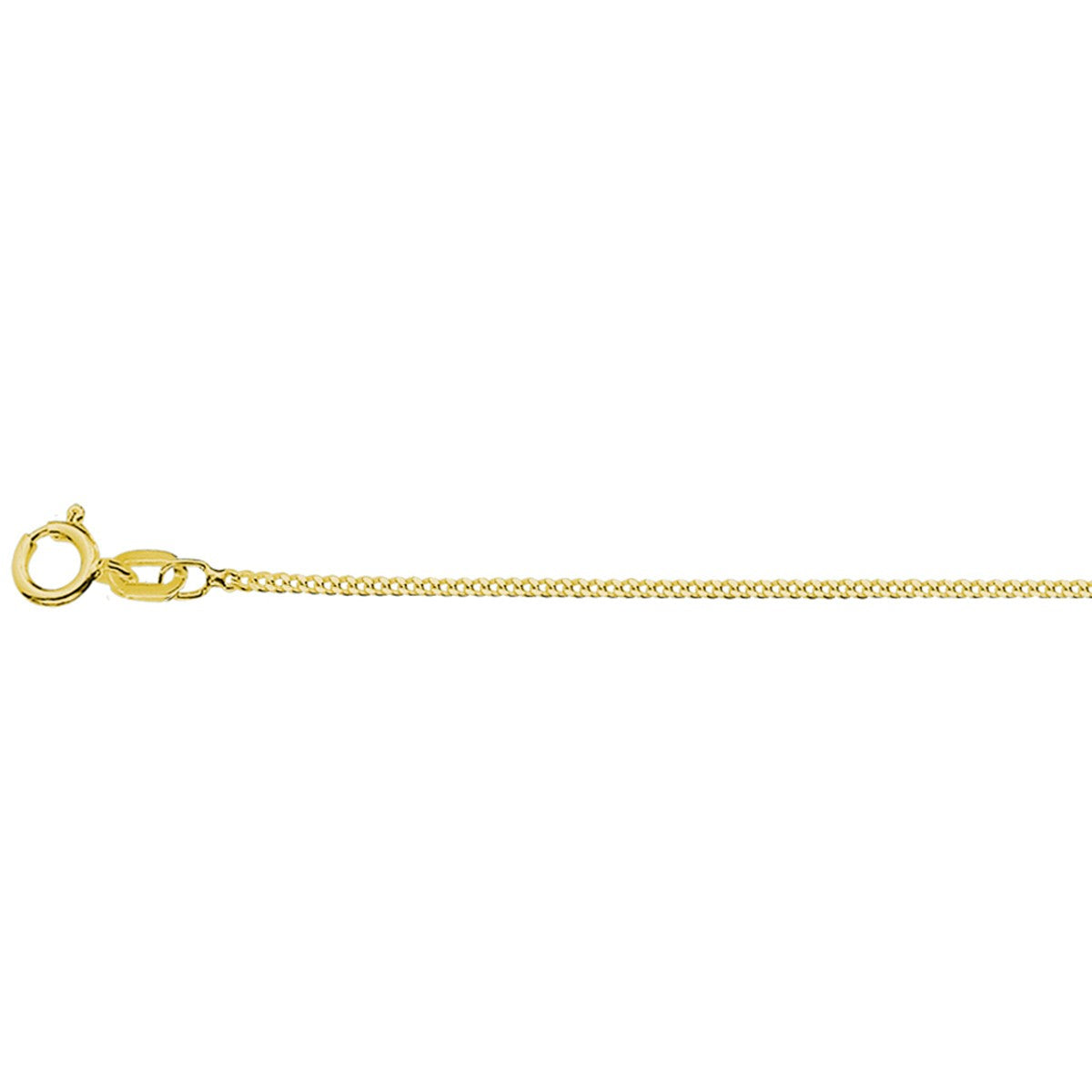 Fantasy Collection Collier gourmette 1,2 mm 3 micron zilver verguld
