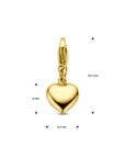 14K geelgoud slotbedel hart 4029506