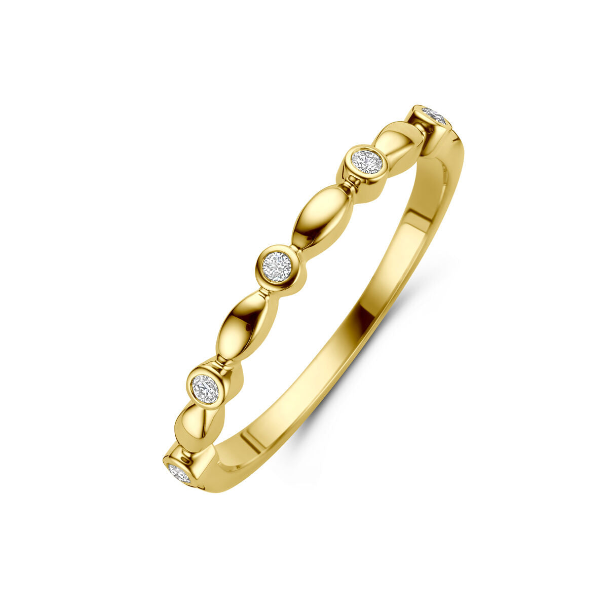 Fantasy Collection Ring diamant 0.05ct h si 14K geelgoud