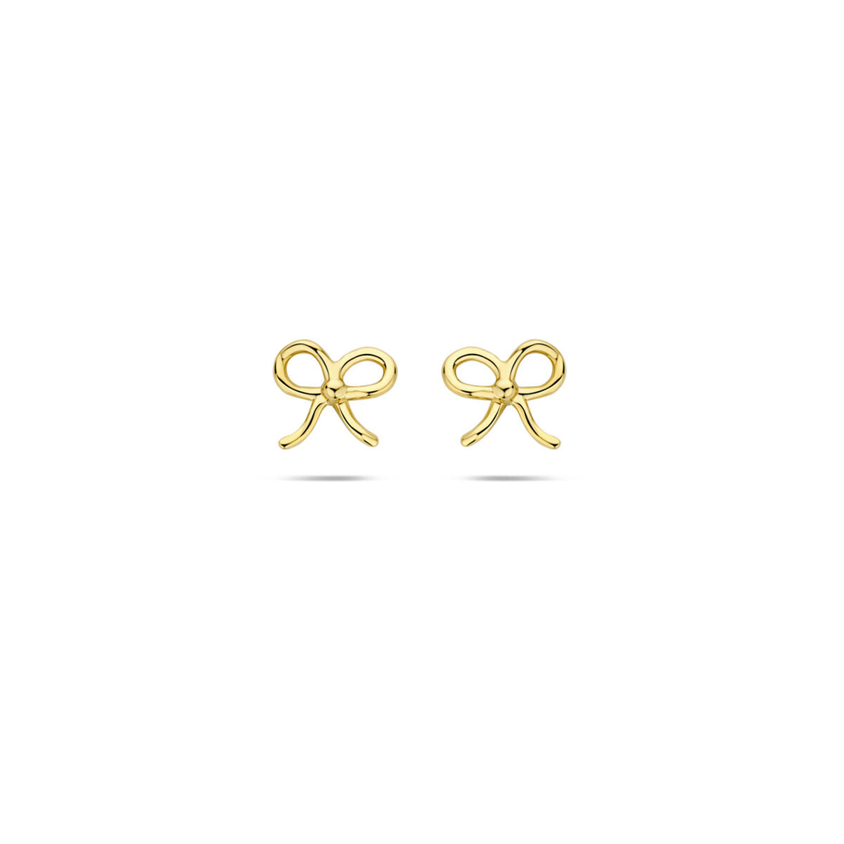 Fantasy Collection Oorbellen strik 5,5 mm 14K geelgoud