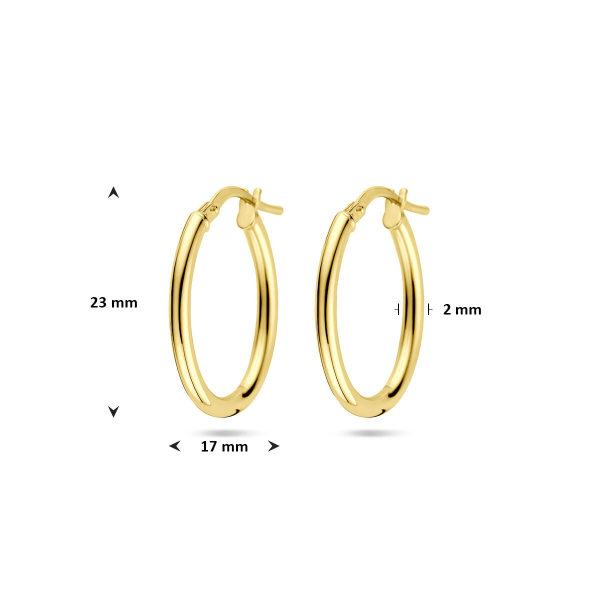 Fantasy Collection Oorbellen 23 mm silgold