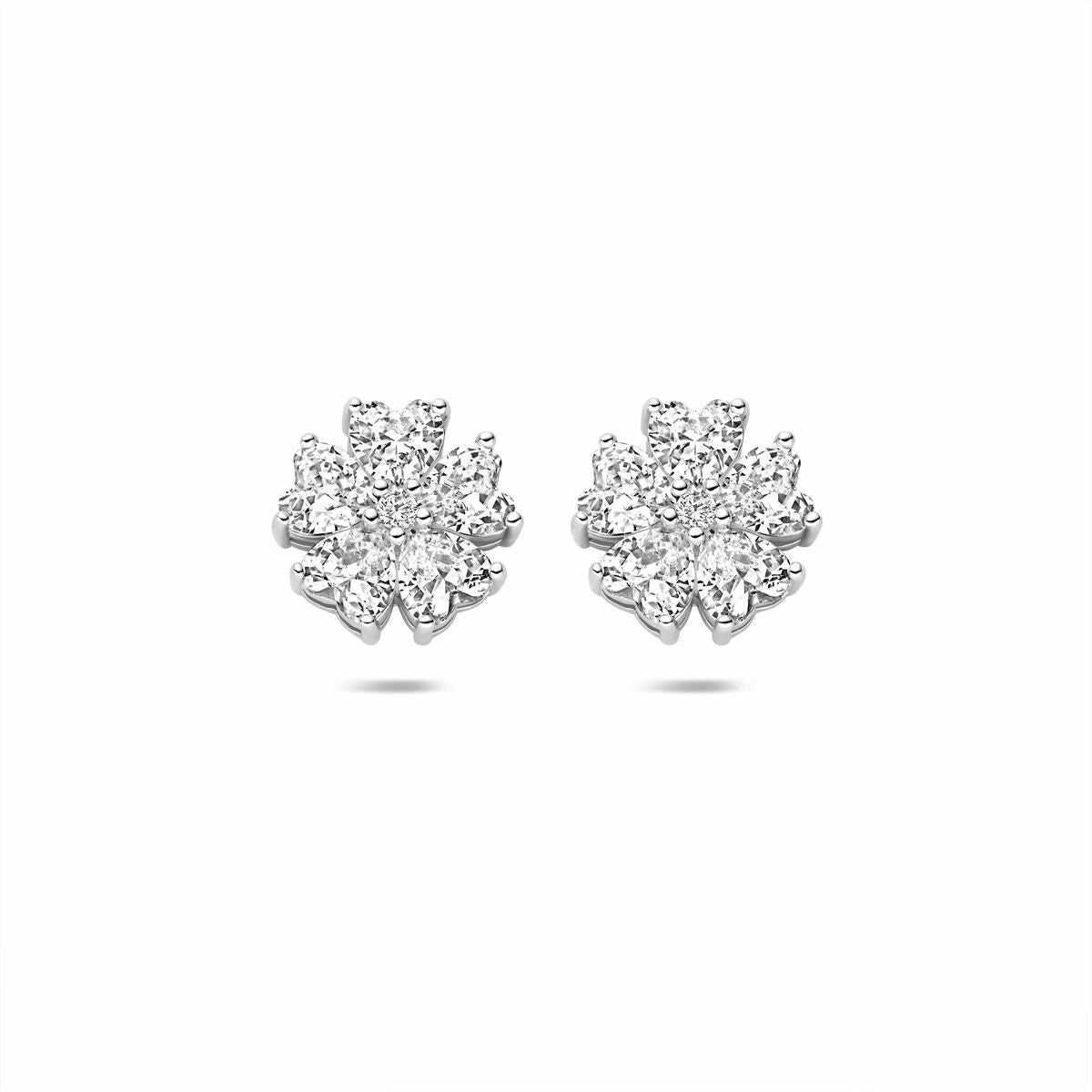 Fantasy Collection Oorbellen zirkonia 10,5 mm zilver