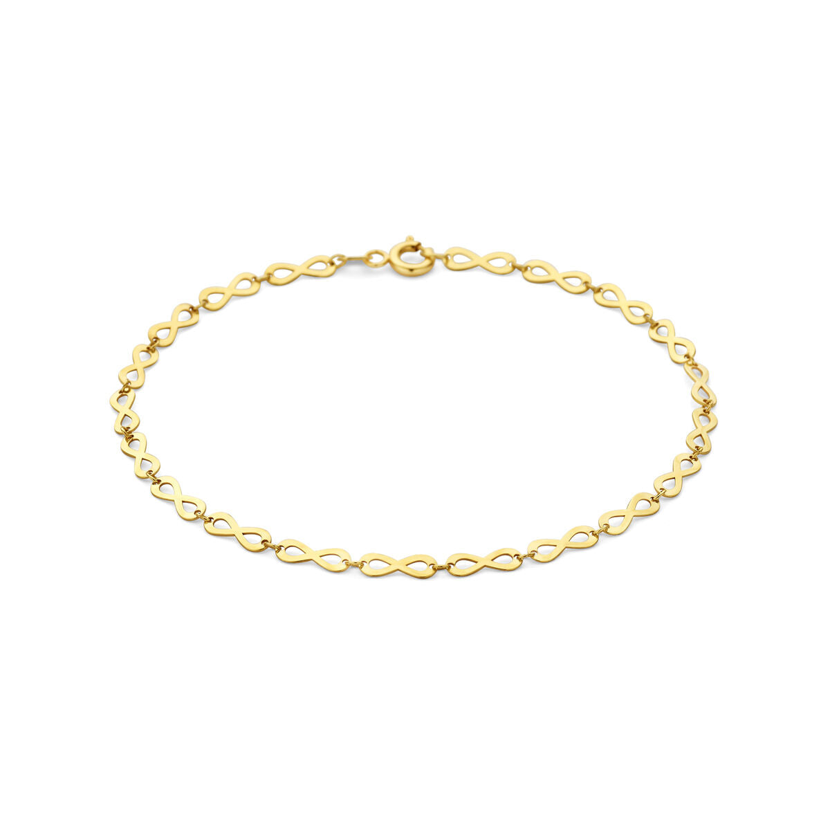 Fantasy Collection Armband infinity 2,8 mm 18,5 cm 14K geelgoud