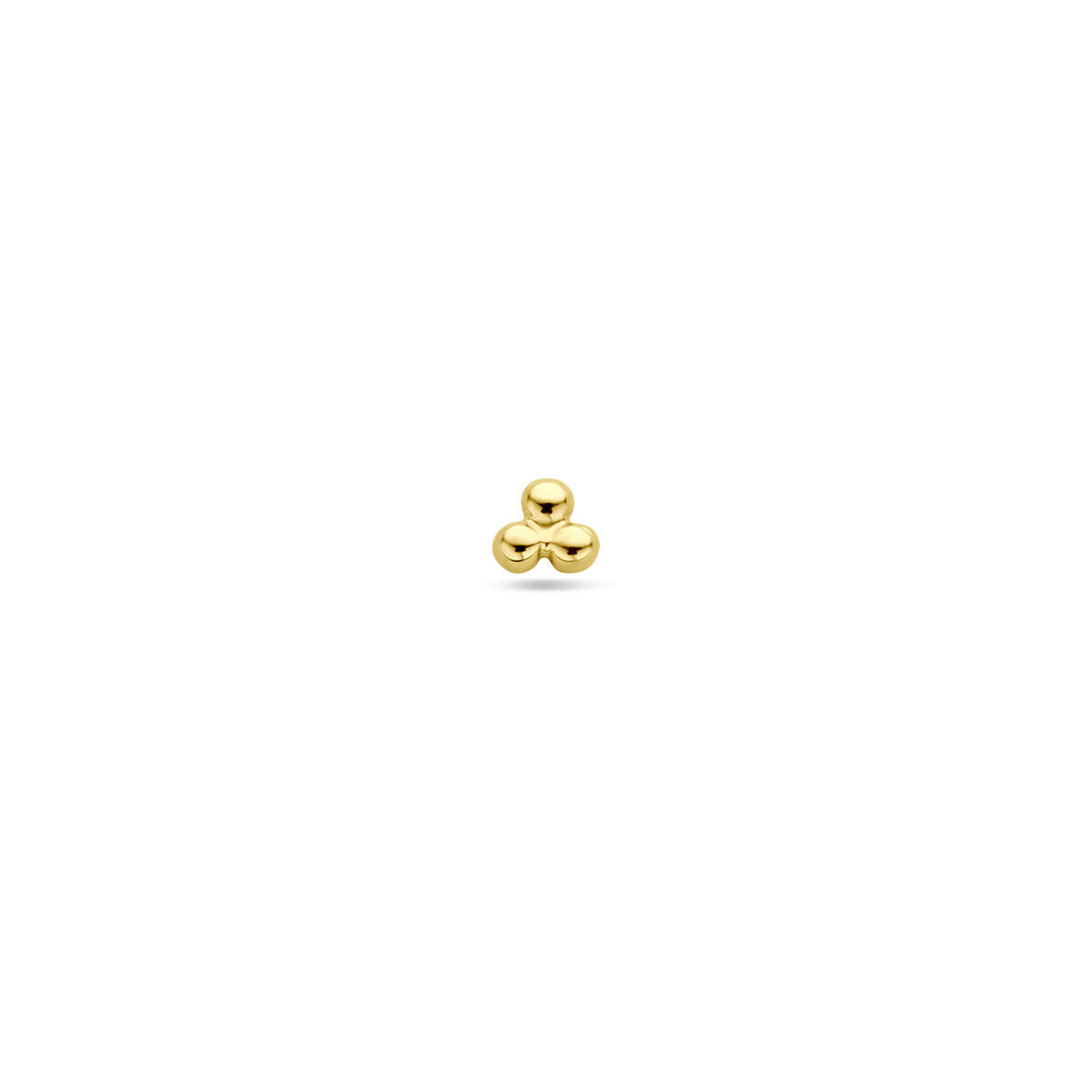 Flat back piercing bolletjes 9K geelgoud 3 mm