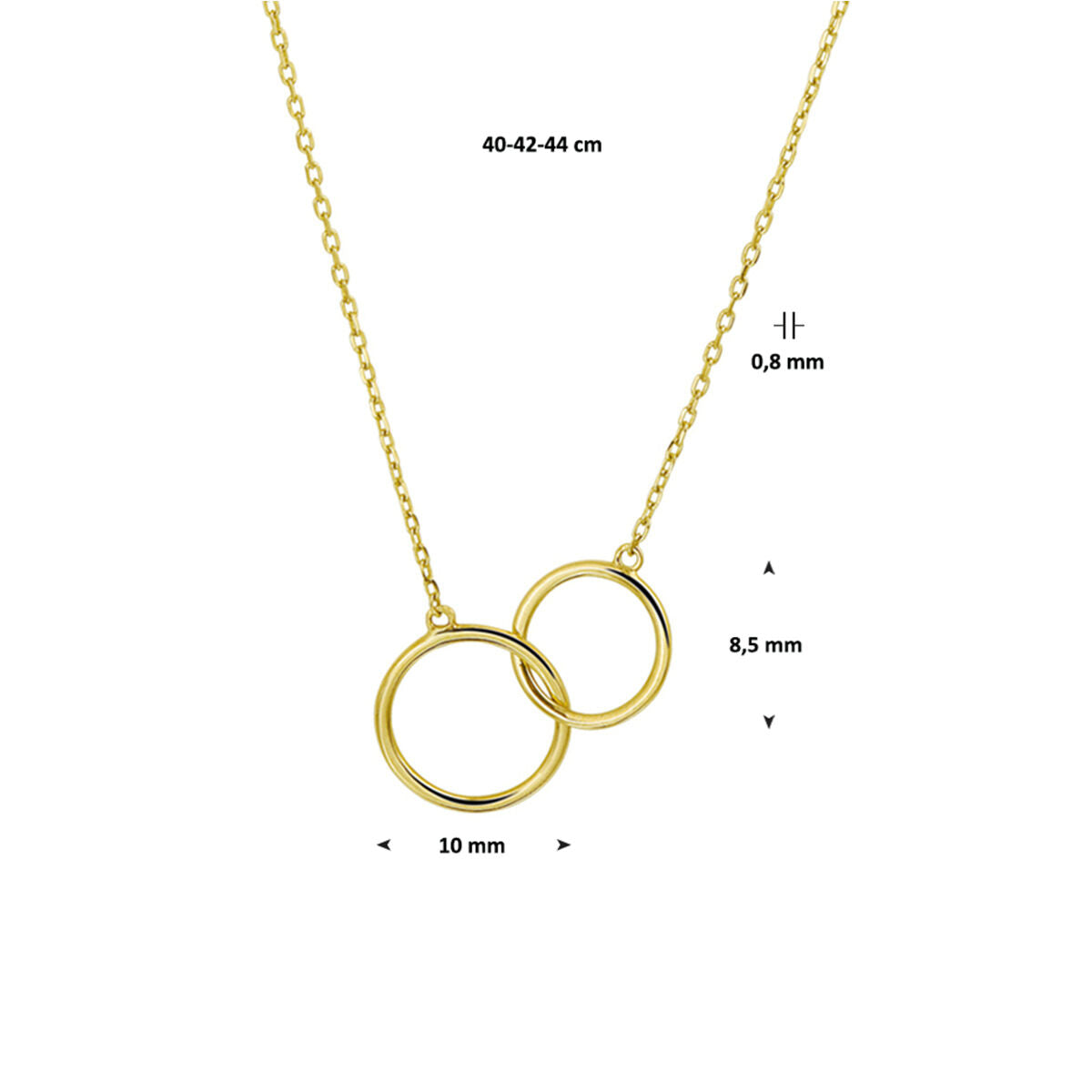 Fantasy Collection Collier 40 - 42 - 44 cm 14K geelgoud