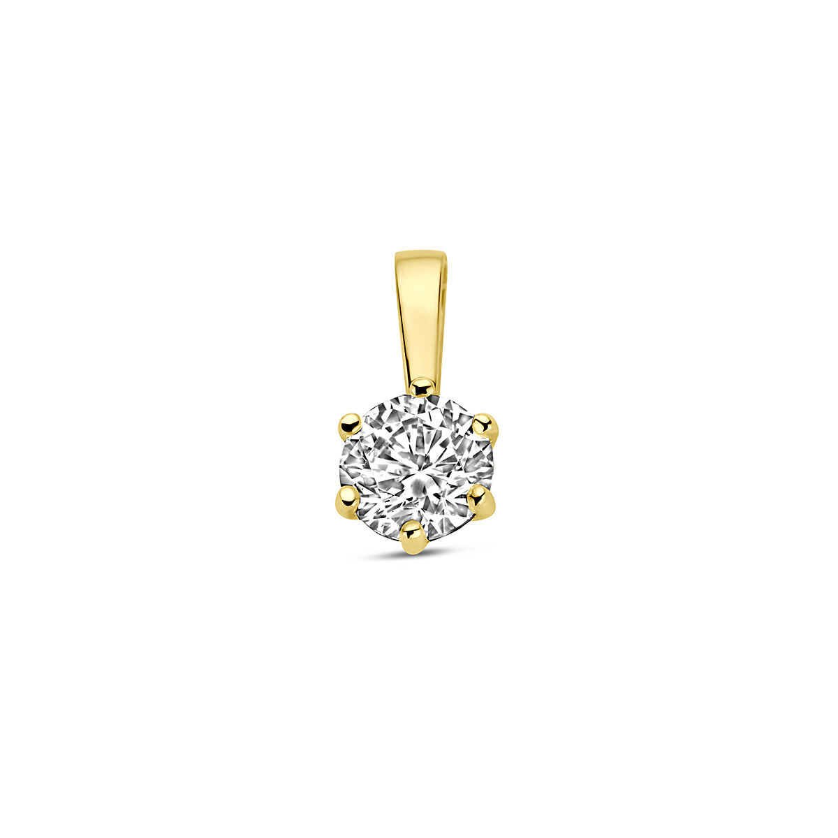 Fantasy Collection 9K hanger zirkonia 9 mm 9K geelgoud