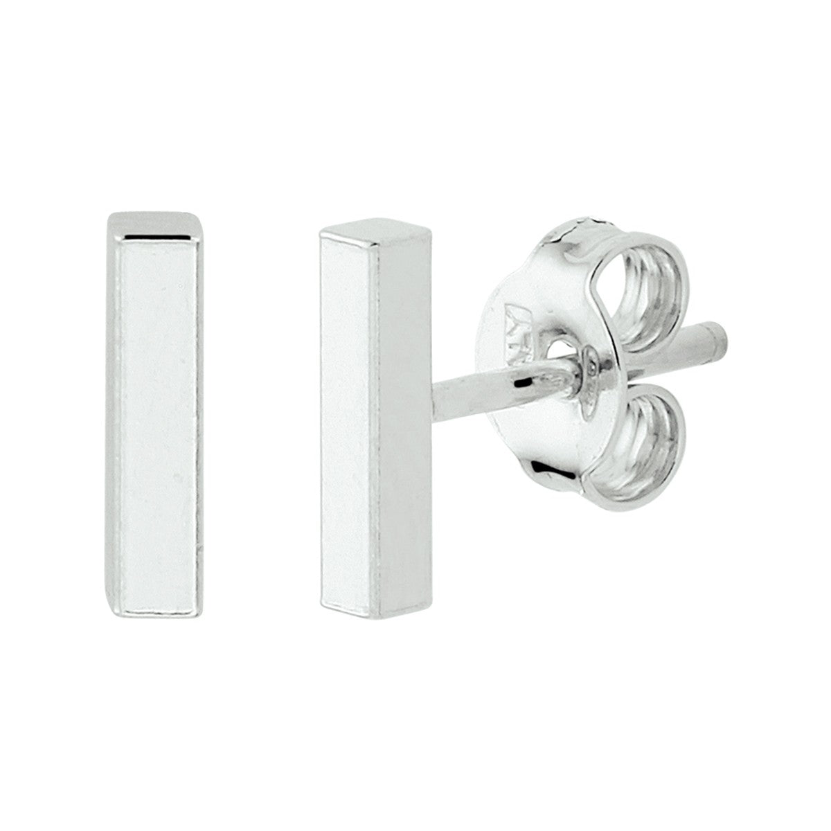 Fantasy Collection Oorbellen balkje 8 mm zilver