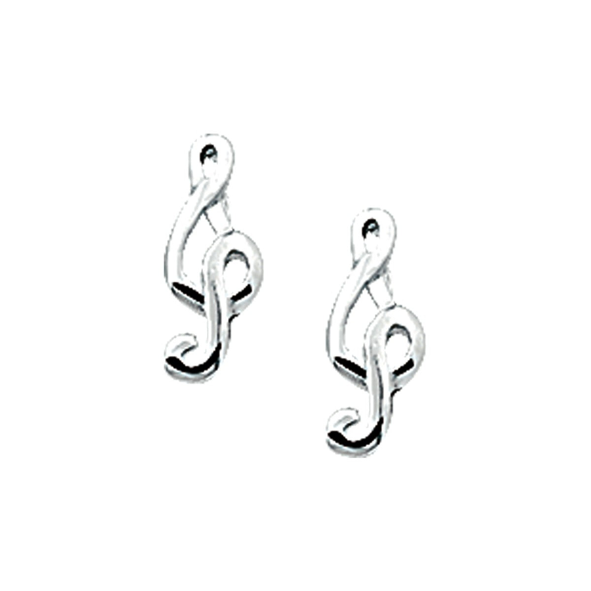 Fantasy Collection Oorbellen muzieksleutel zilver