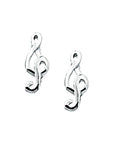 Zilver Oorknoppen Muzieksleutel 1000639 - PansiteNederland.nl
