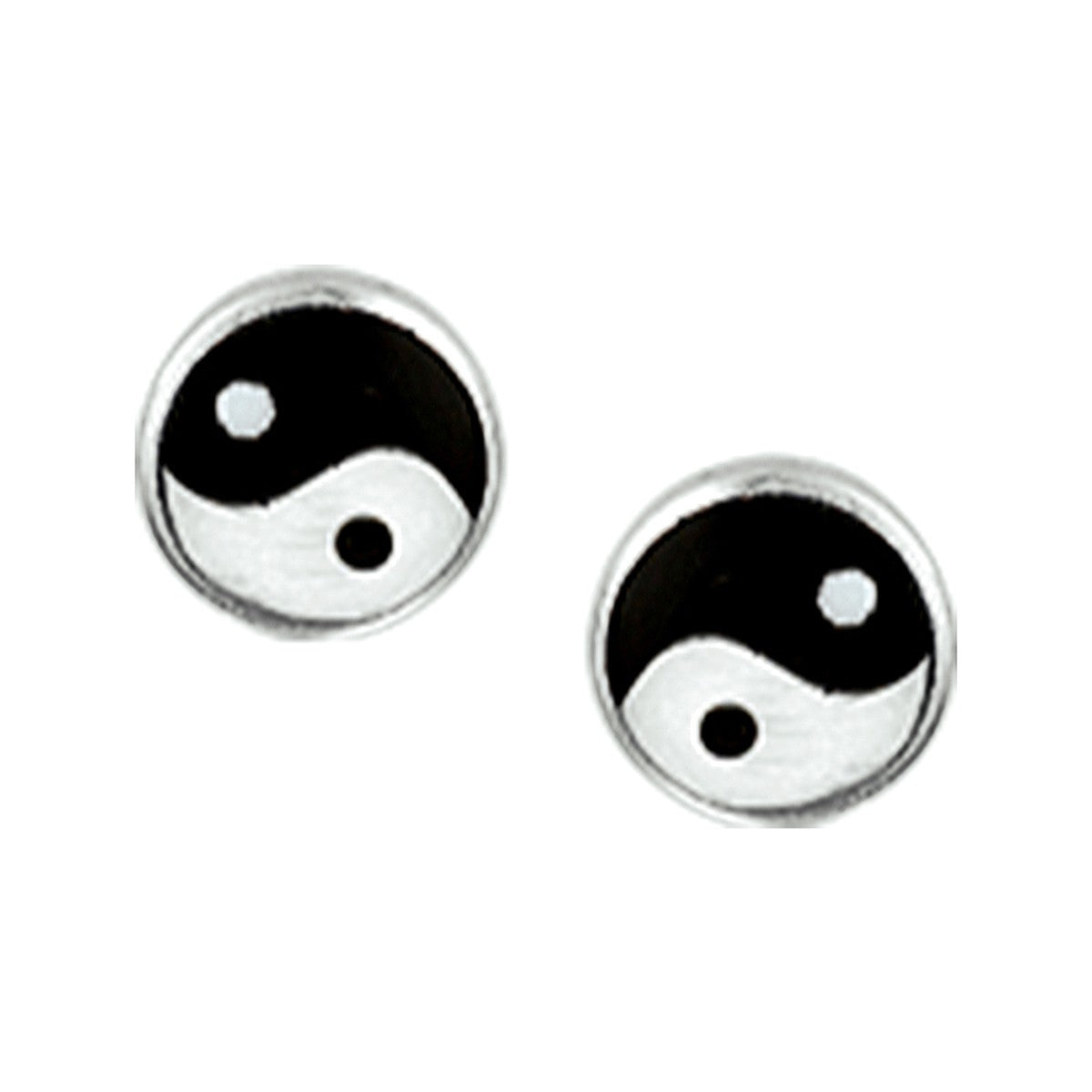 Fantasy Collection Oorbellen yin/yang zilver
