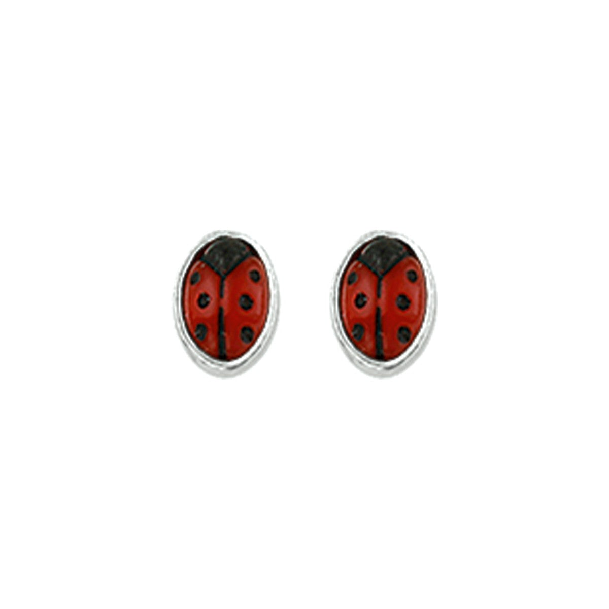 Fantasy Collection Oorbellen lieveheersbeestje zilver