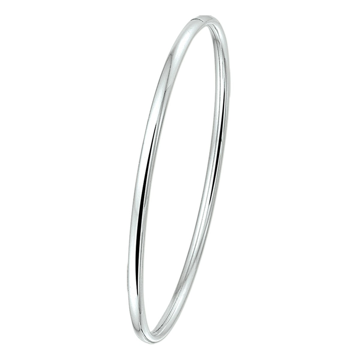 Fantasy Collection Bangle dop ovale buis 3 x 60 mm zilver