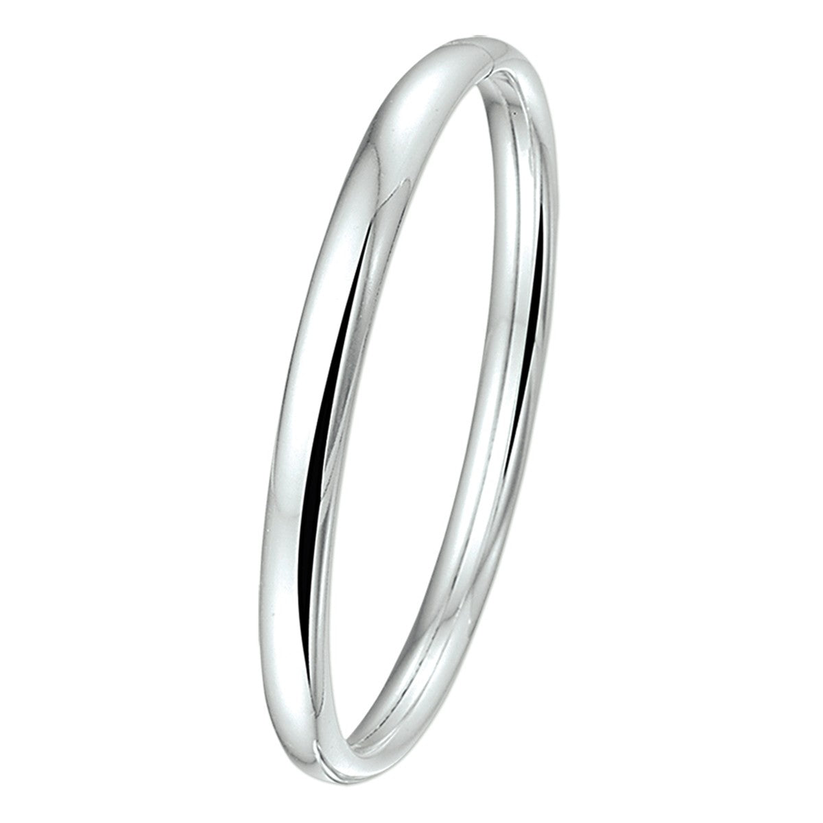 Fantasy Collection Bangle dop 6 mm ovale buis zilver