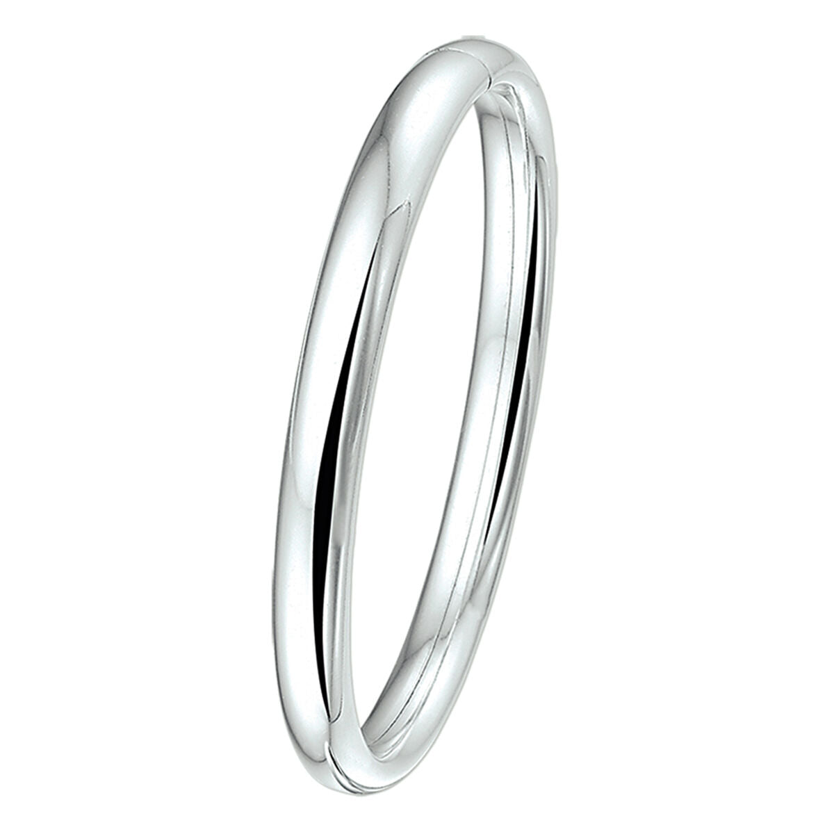 Fantasy Collection Bangle dop ovale buis 8 x 60 mm zilver